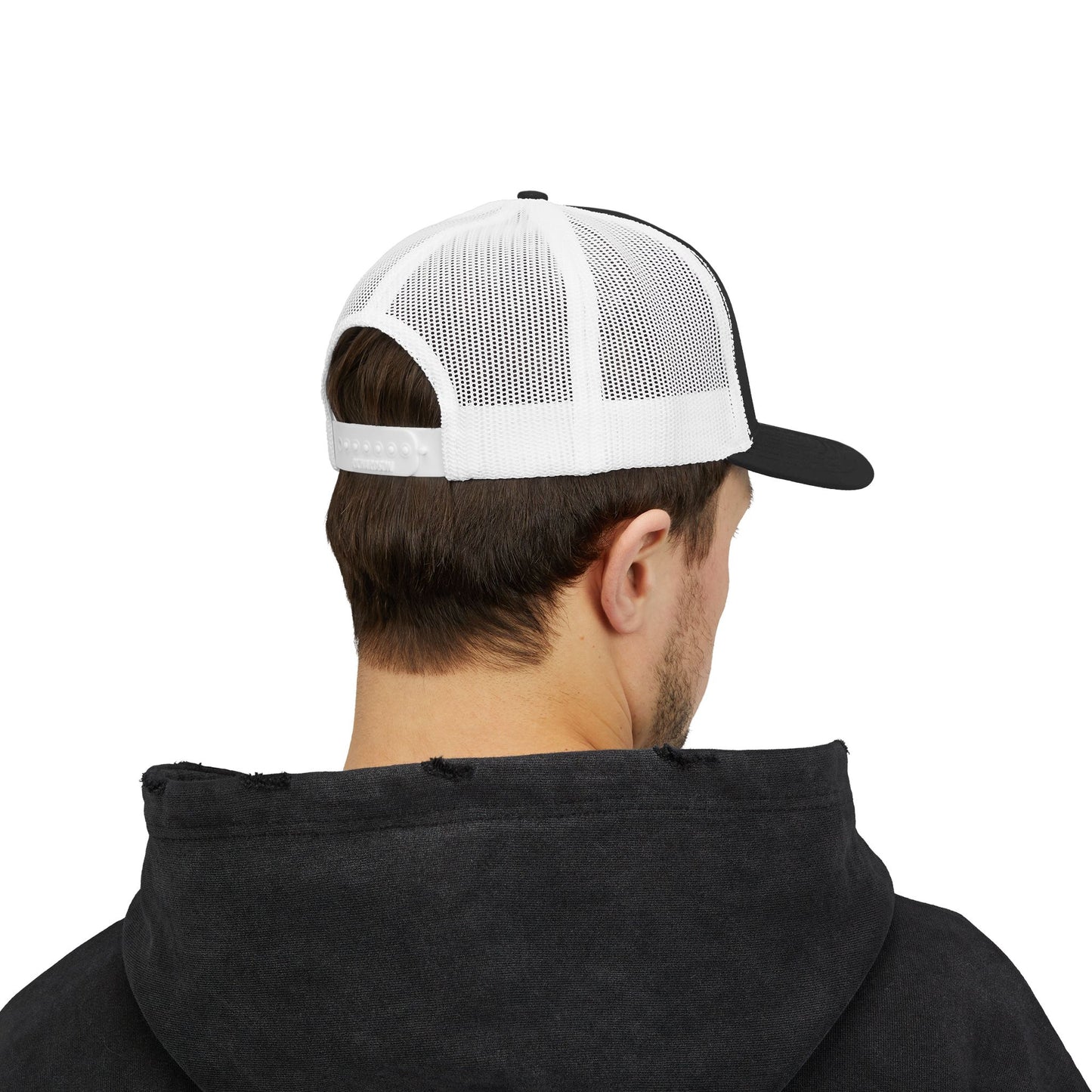 Patriotic Fish Snapback Trucker Cap - Perfect for Fishing Enthusiasts