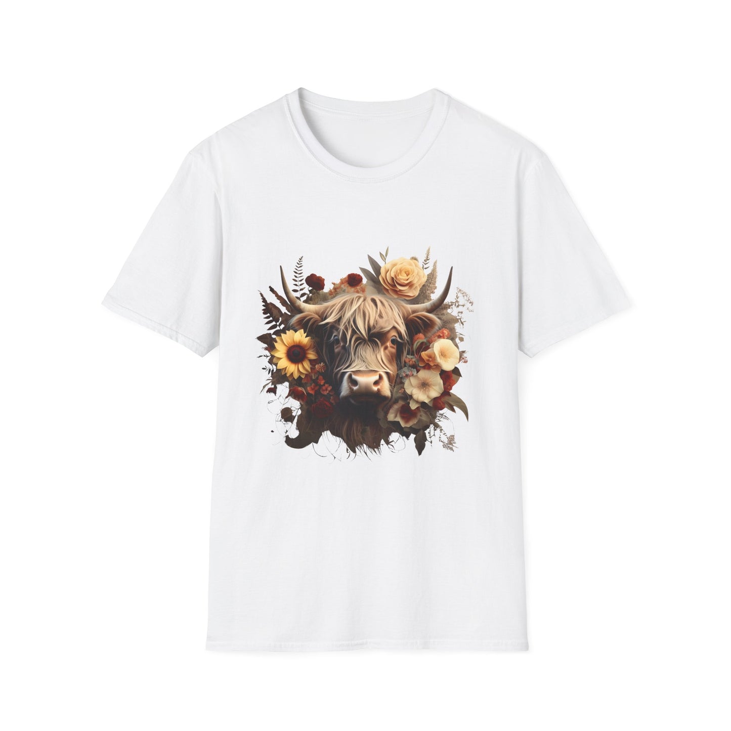 Floral Cow T-Shirt