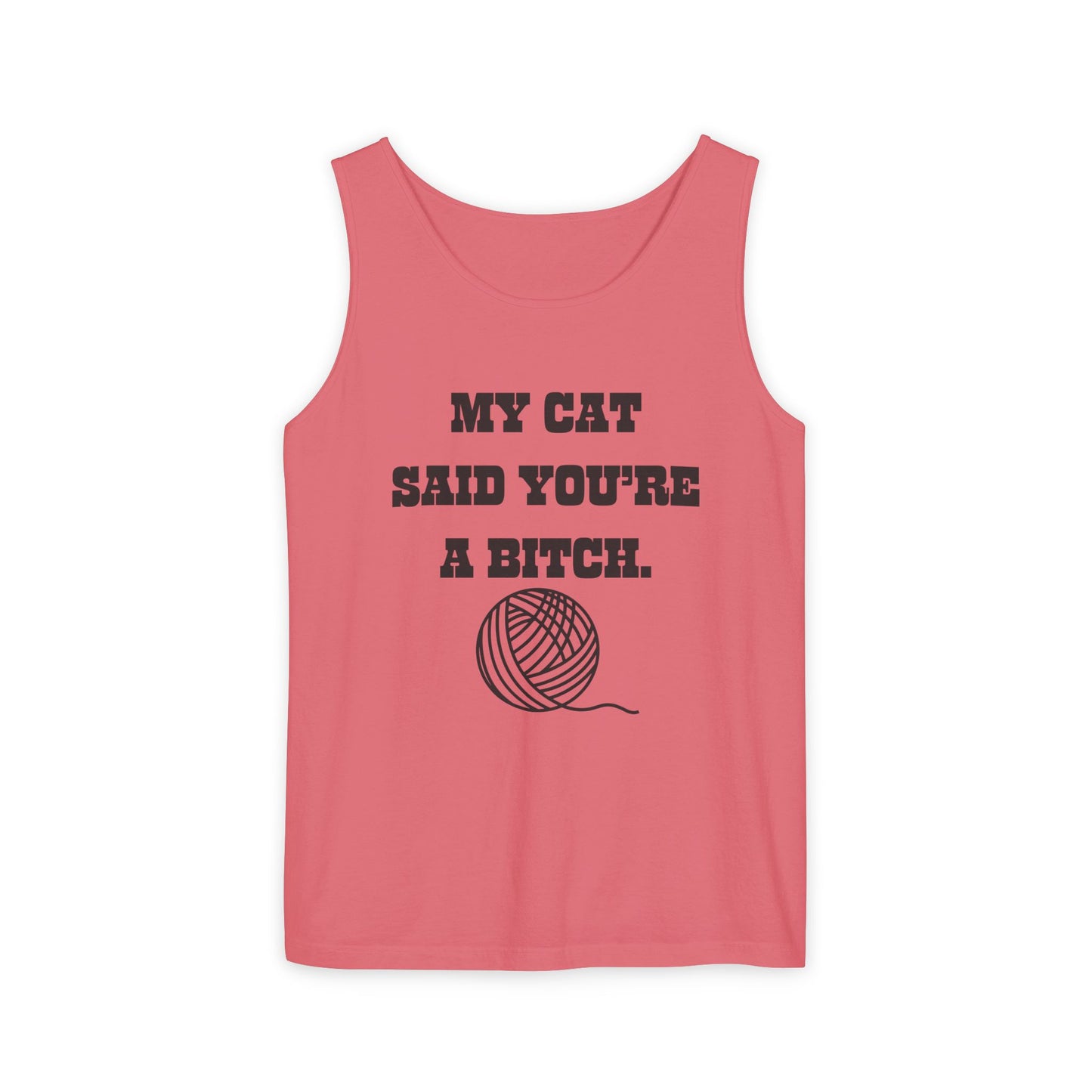 Funny Cat Lover Tank Top - Perfect Gift for Pet Owners, Humor Apparel, Birthday, Cat Mom, Casual Wear