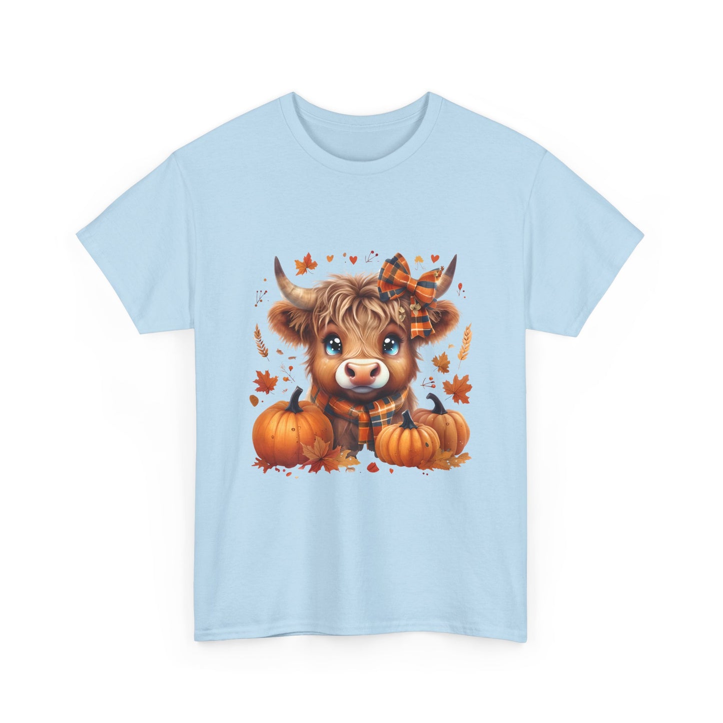 Cute Cow Pumpkin Tee, Fall Shirt, Harvest T-Shirt, Autumn Apparel, Halloween Gift, Farmhouse Style