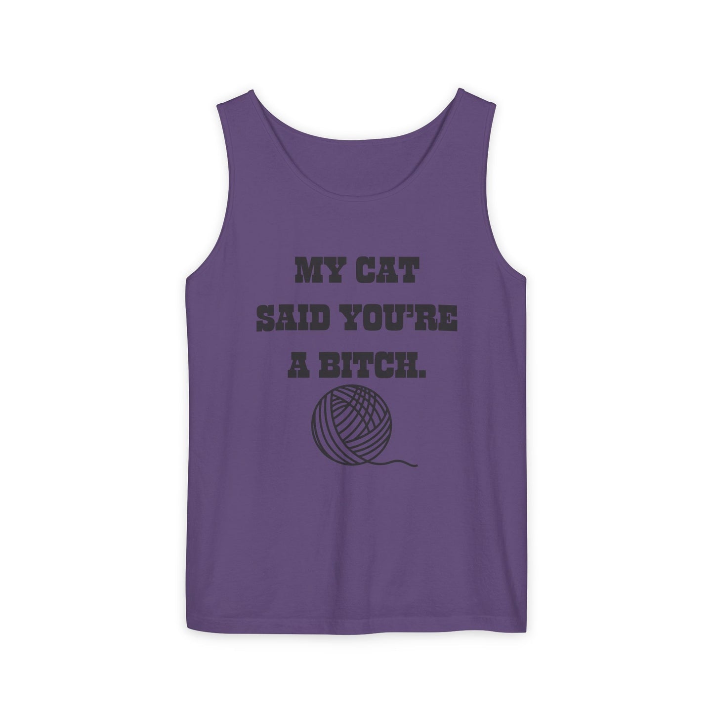 Funny Cat Lover Tank Top - Perfect Gift for Pet Owners, Humor Apparel, Birthday, Cat Mom, Casual Wear