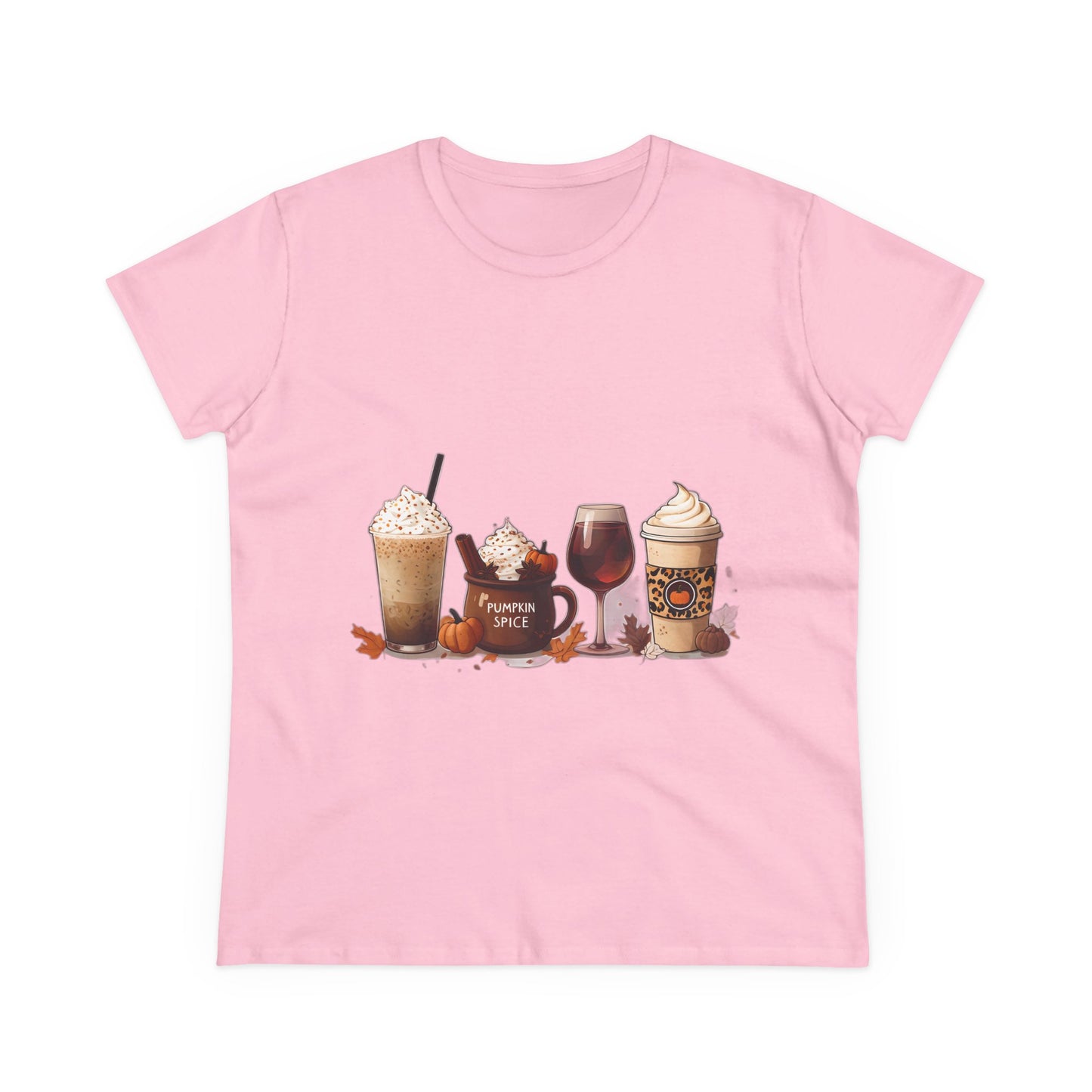 Autumnal Coffee-Themed Women's T-Shirt, Cozy Fall Tee, Pumpkin Spice Lovers Gift, Casual Everyday Wear, Thanksgiving Top