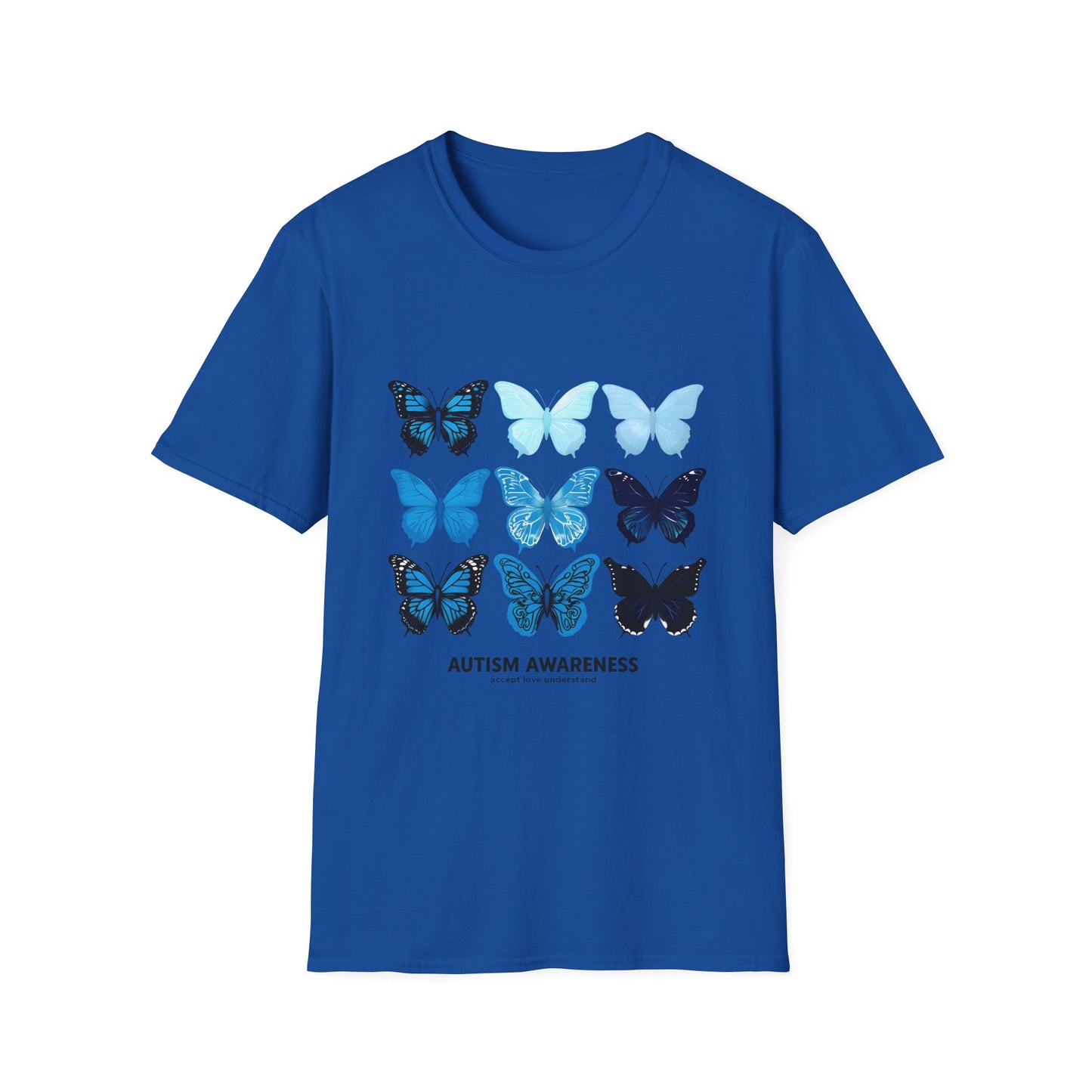 Blue Butterflies Autism Awareness T-Shirt