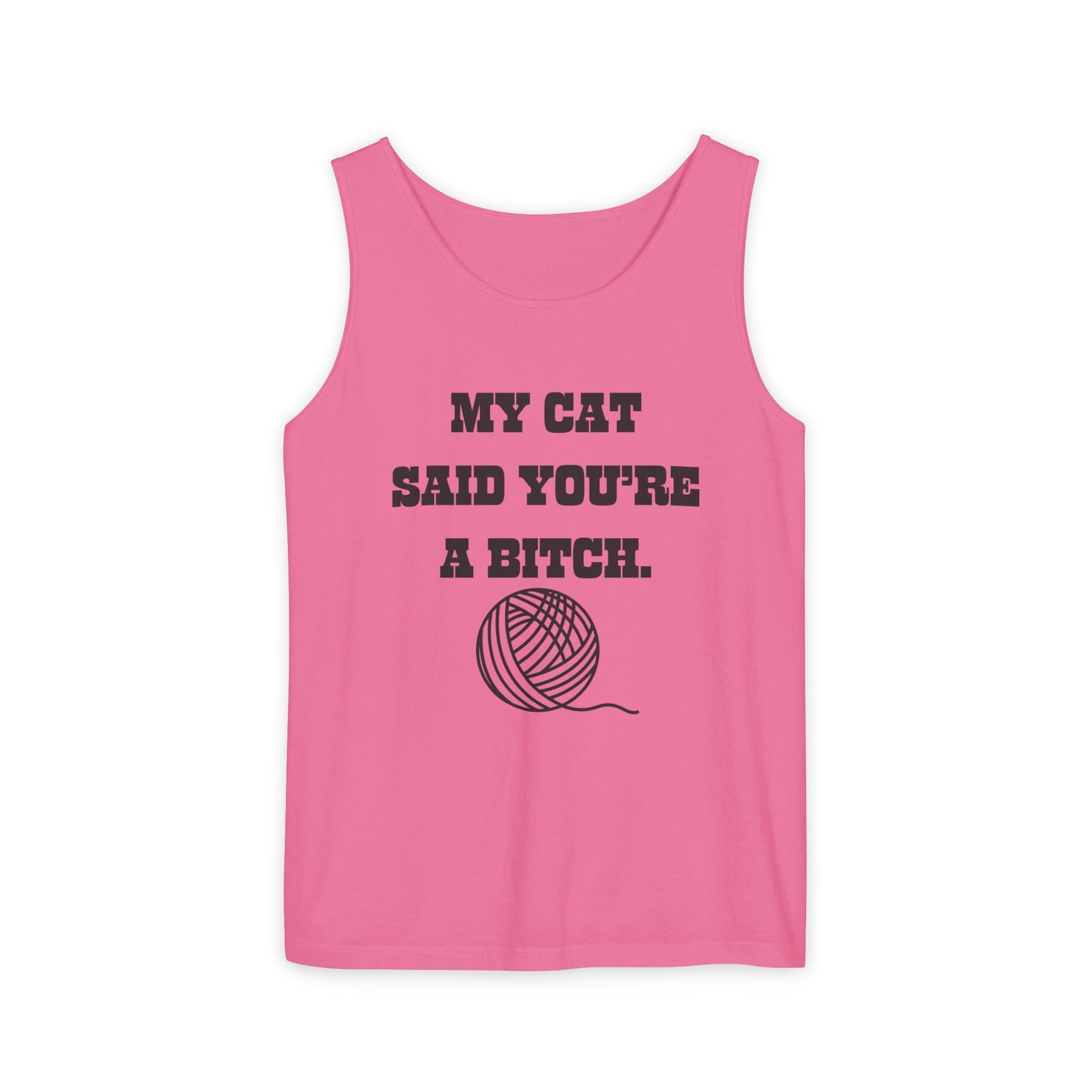 Funny Cat Lover Tank Top - Perfect Gift for Pet Owners, Humor Apparel, Birthday, Cat Mom, Casual Wear
