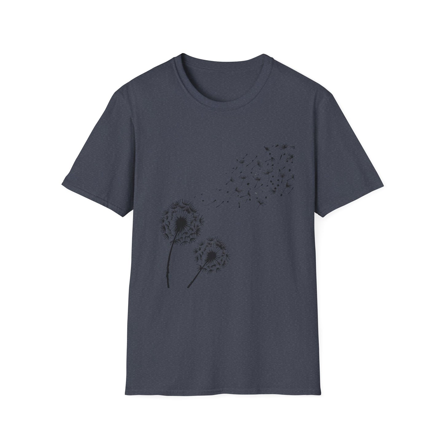 Whimsical Dandelion T-Shirt | Softstyle Unisex Tee for Nature Lovers, Eco-Friendly Gift, Casual Wear, Spring Fashion, Inspirational Quote