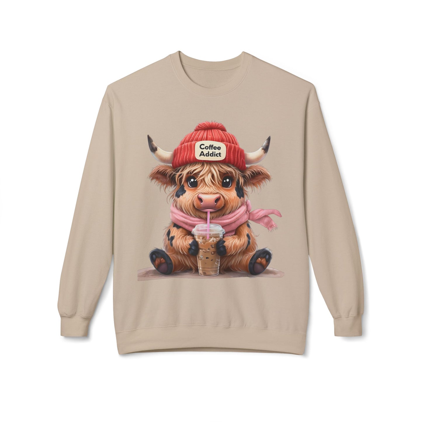 Highland Cow-Coffee Addict Sweatshirt