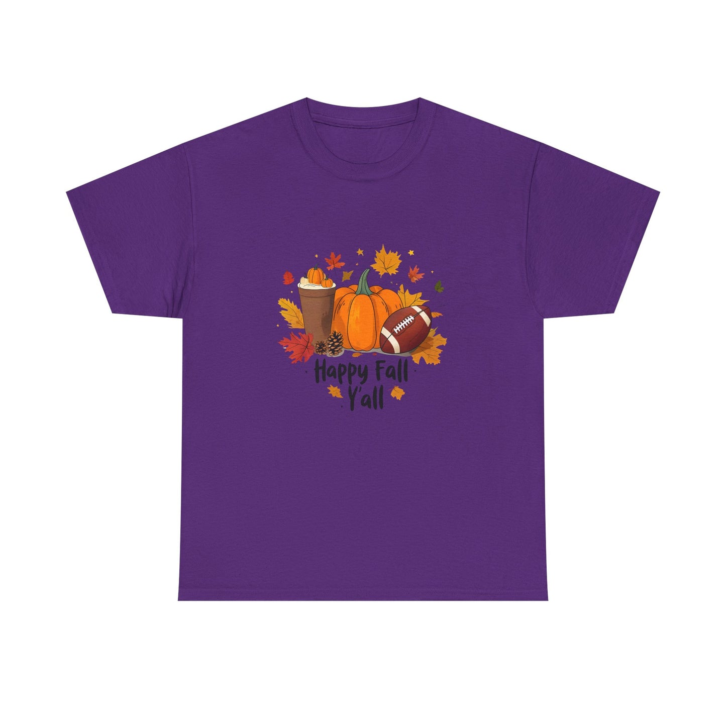 Happy Fall Y'all Tee, Autumn Shirt, Pumpkin Tee, Thanksgiving Gift, Fall Fashion, Cozy Seasonal Wear