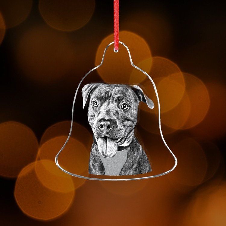2D Crystal Bell Ornament