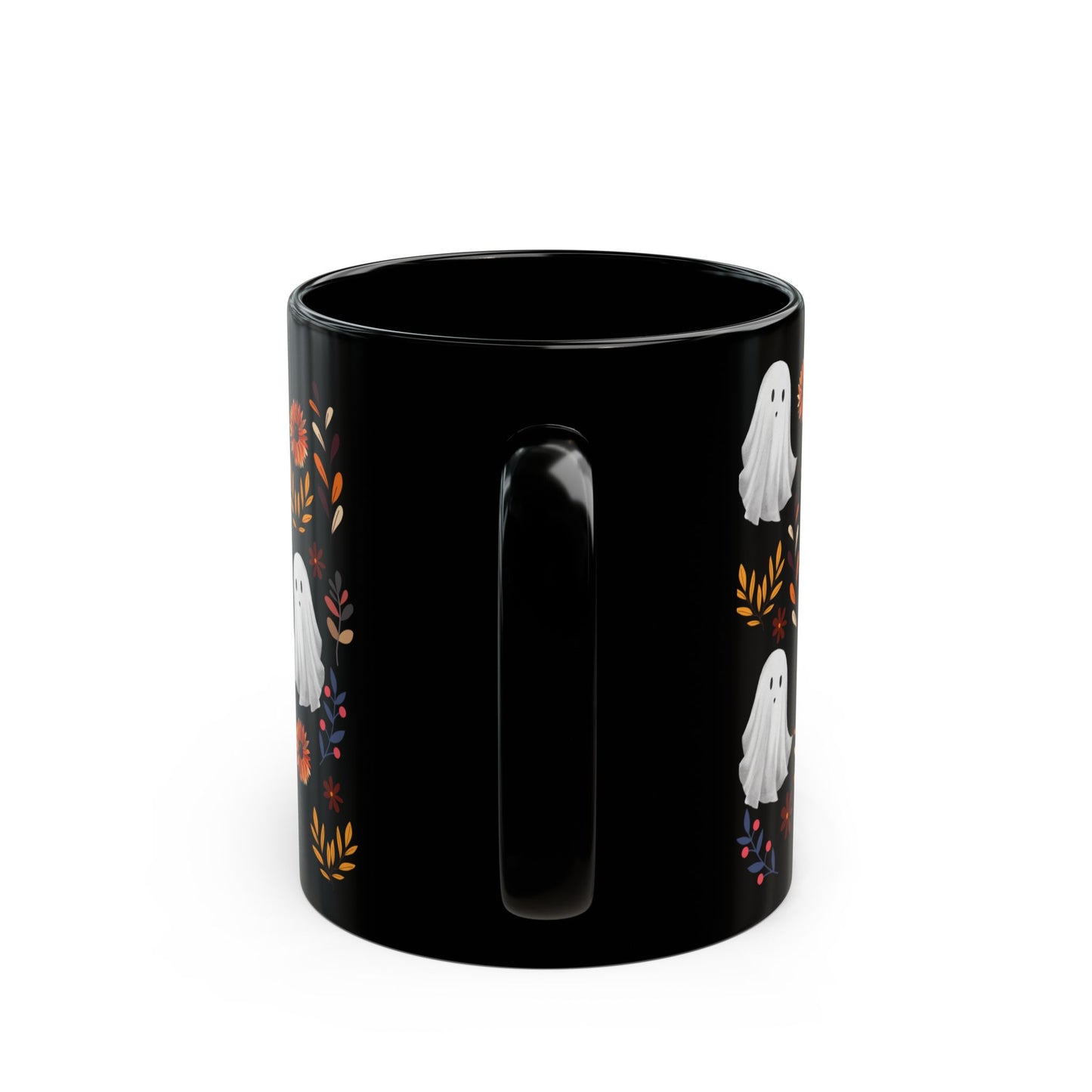 Halloween Ghost Mug, Cute Ceramic Cup, Fall Decor, Gift for Spooky Season Lovers, Coffee, Tea, Autumn Atmosphere