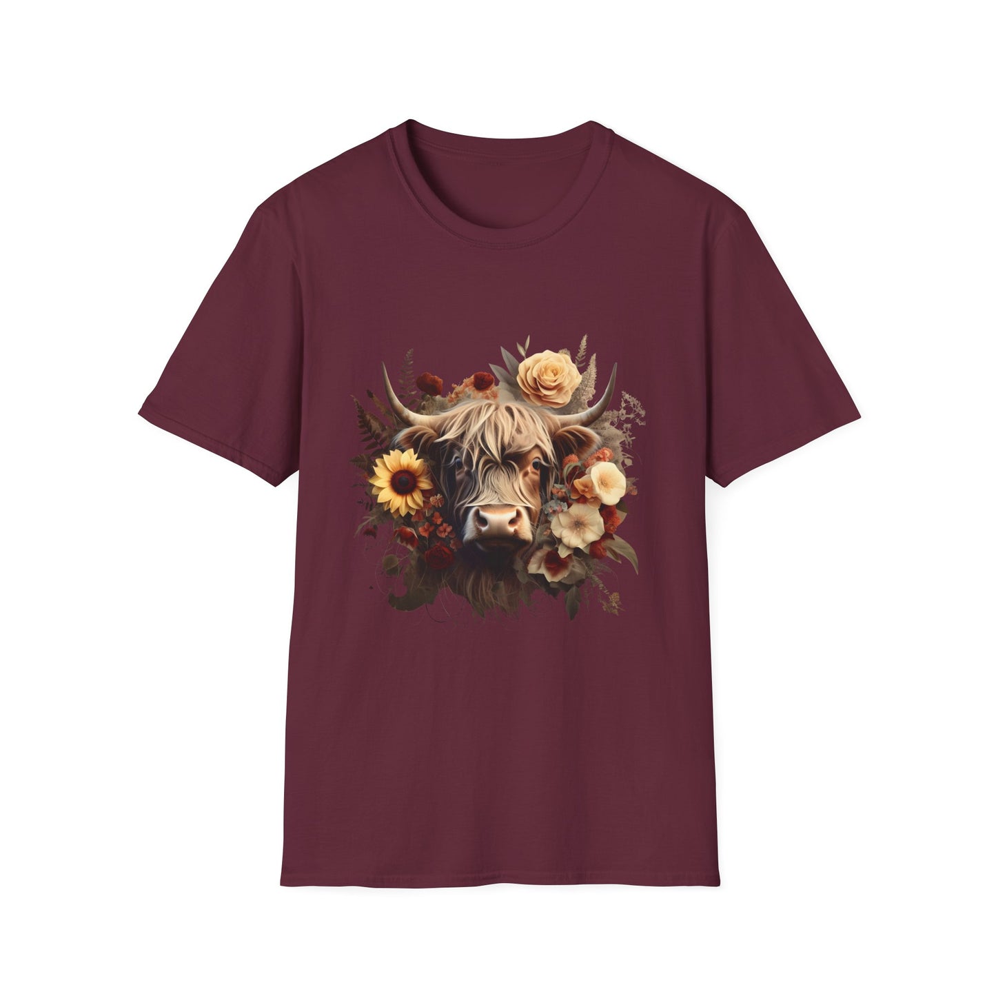 Floral Cow T-Shirt