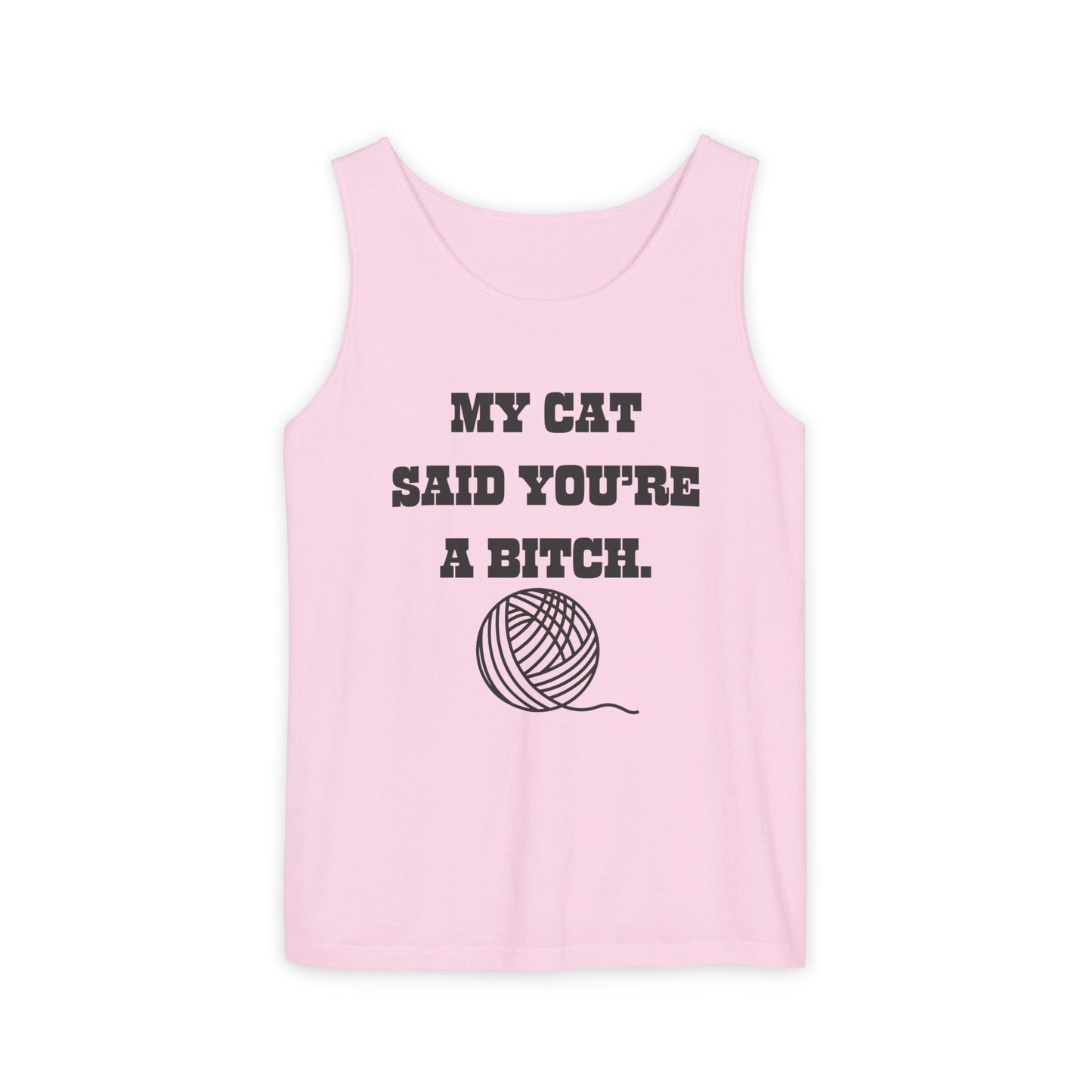 Funny Cat Lover Tank Top - Perfect Gift for Pet Owners, Humor Apparel, Birthday, Cat Mom, Casual Wear