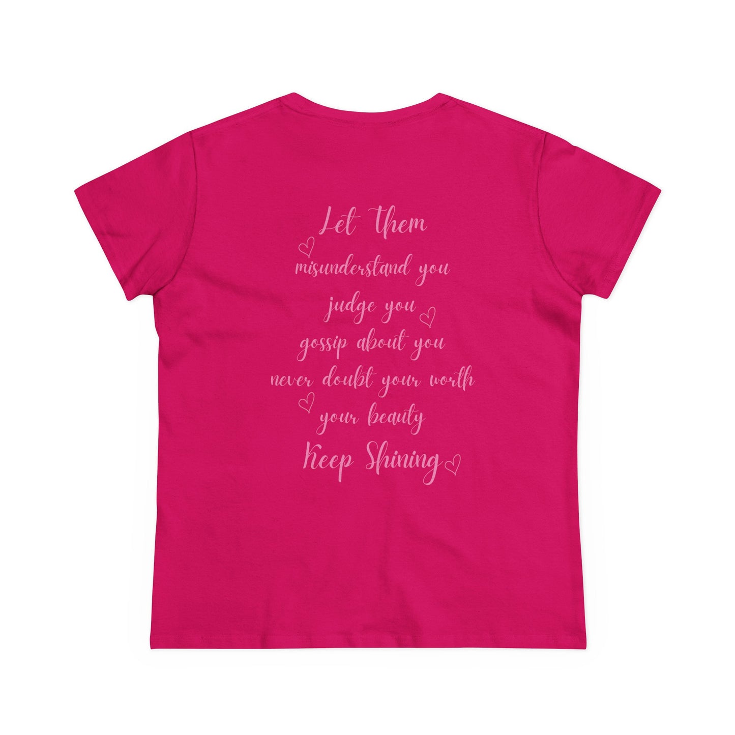 Empowering Women's Cotton Tee - "Let Them" Inspirational Message Top