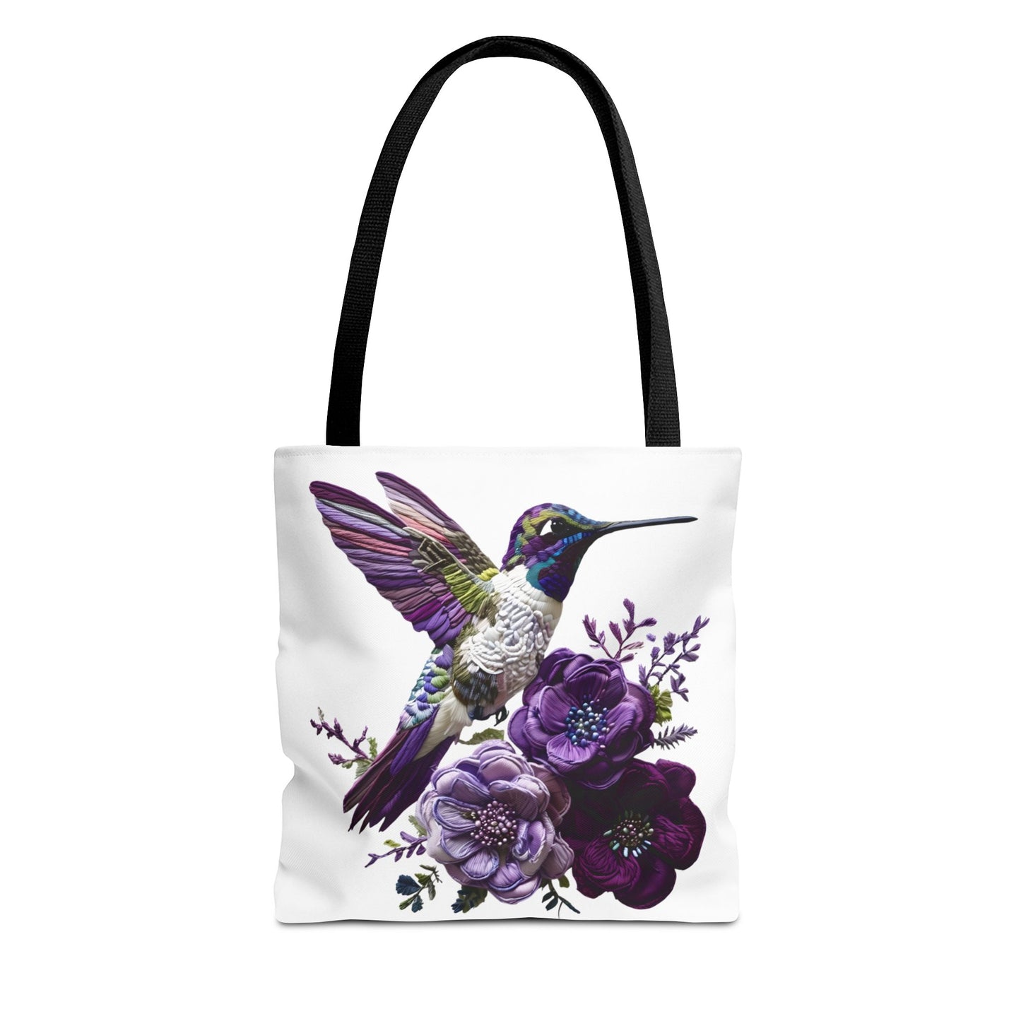 Hummingbird Floral Tote Bag