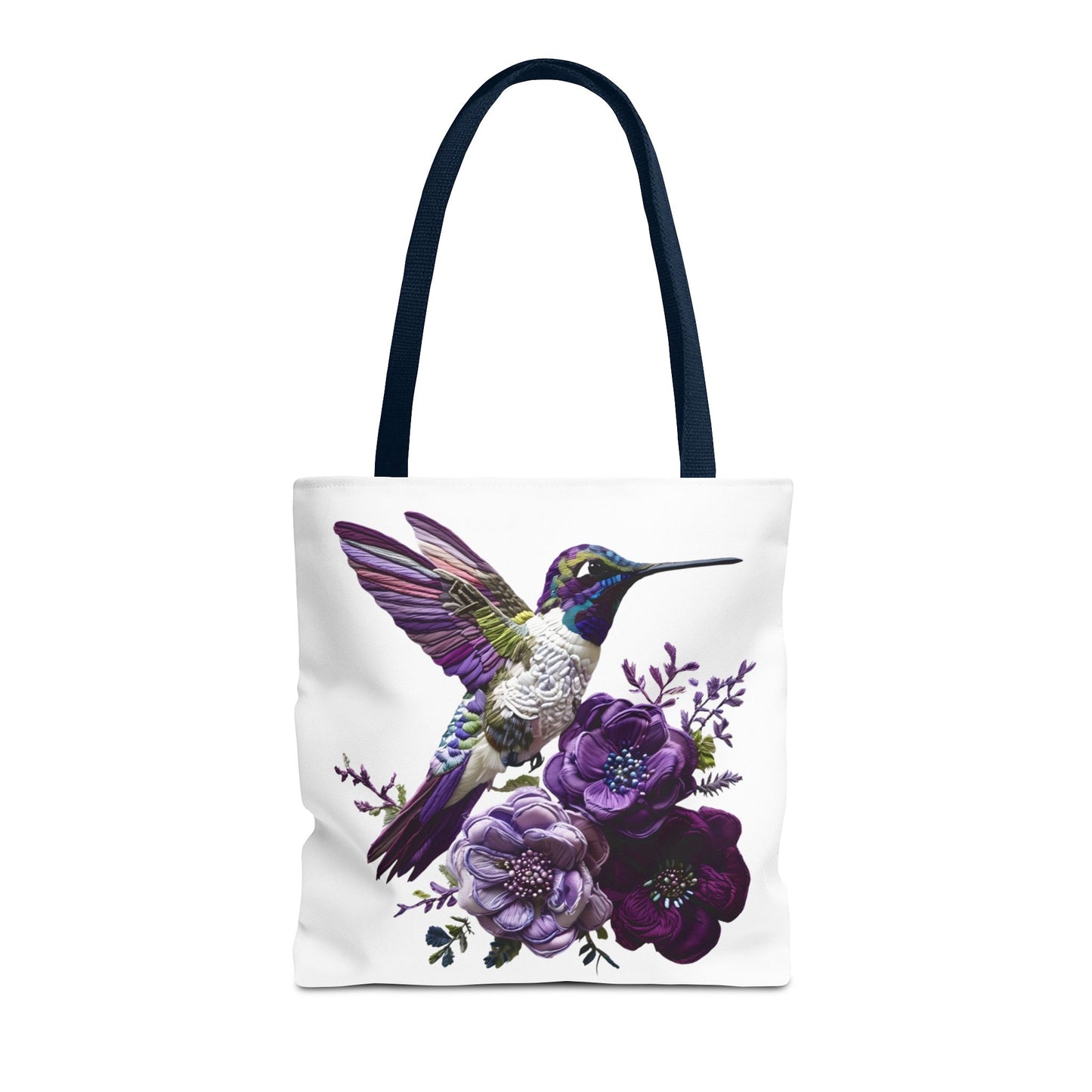 Hummingbird Floral Tote Bag