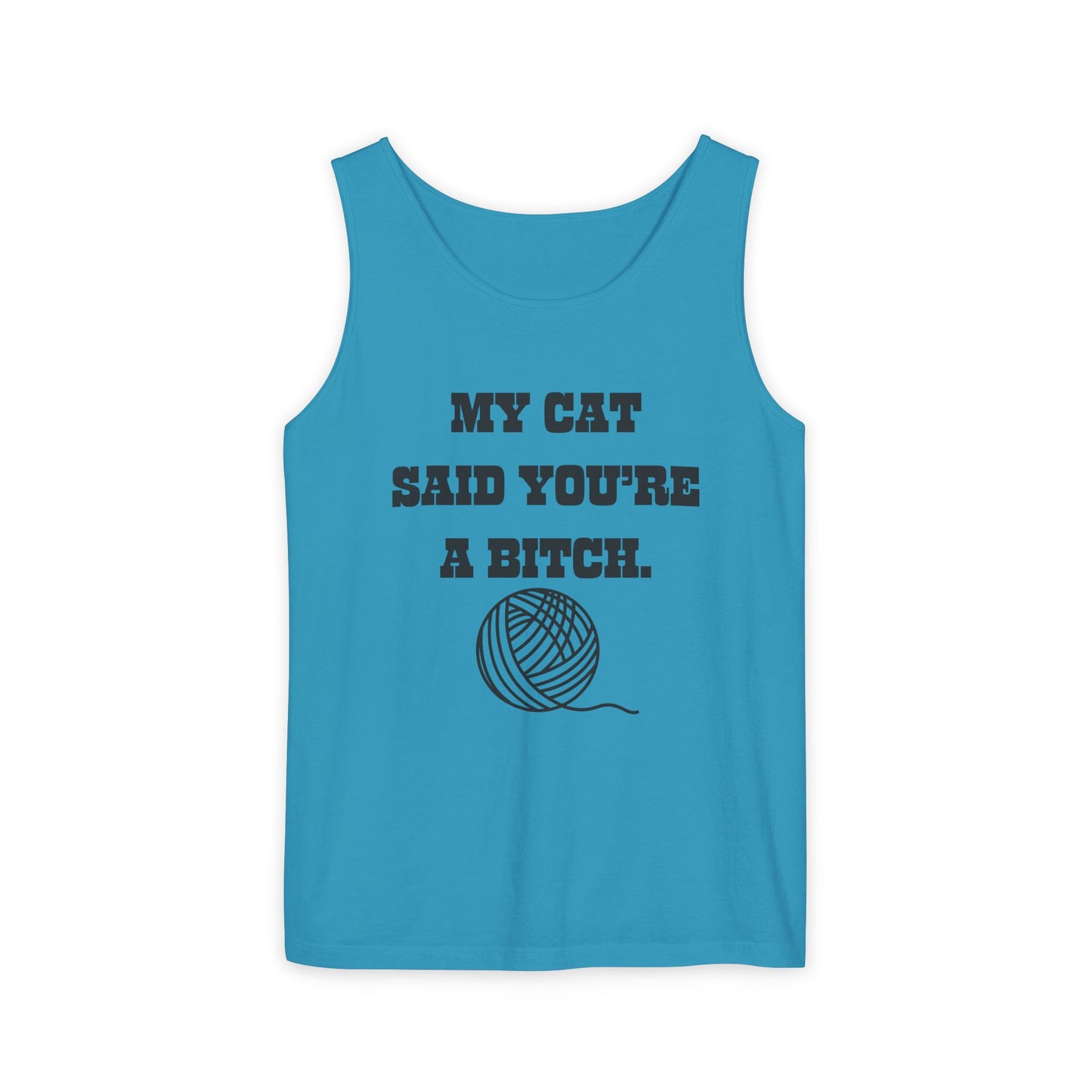 Funny Cat Lover Tank Top - Perfect Gift for Pet Owners, Humor Apparel, Birthday, Cat Mom, Casual Wear