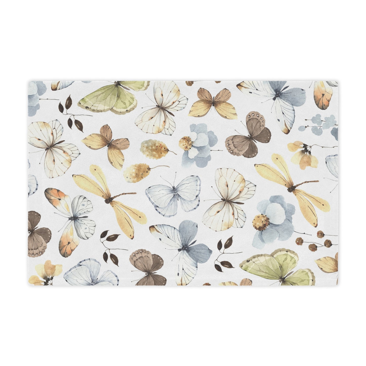 Butterfly Minky Blanket - Cozy Floral Throw, Ideal for Baby Shower, Nursery Decor, Gift for Kids, Soft Plush Blanket