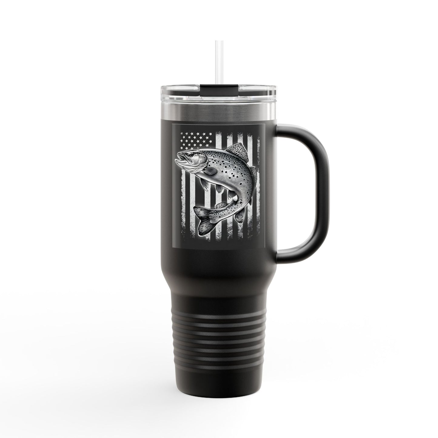 Fishing Flag Insulated Travel Mug