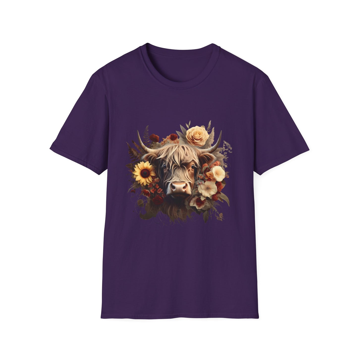 Floral Cow T-Shirt