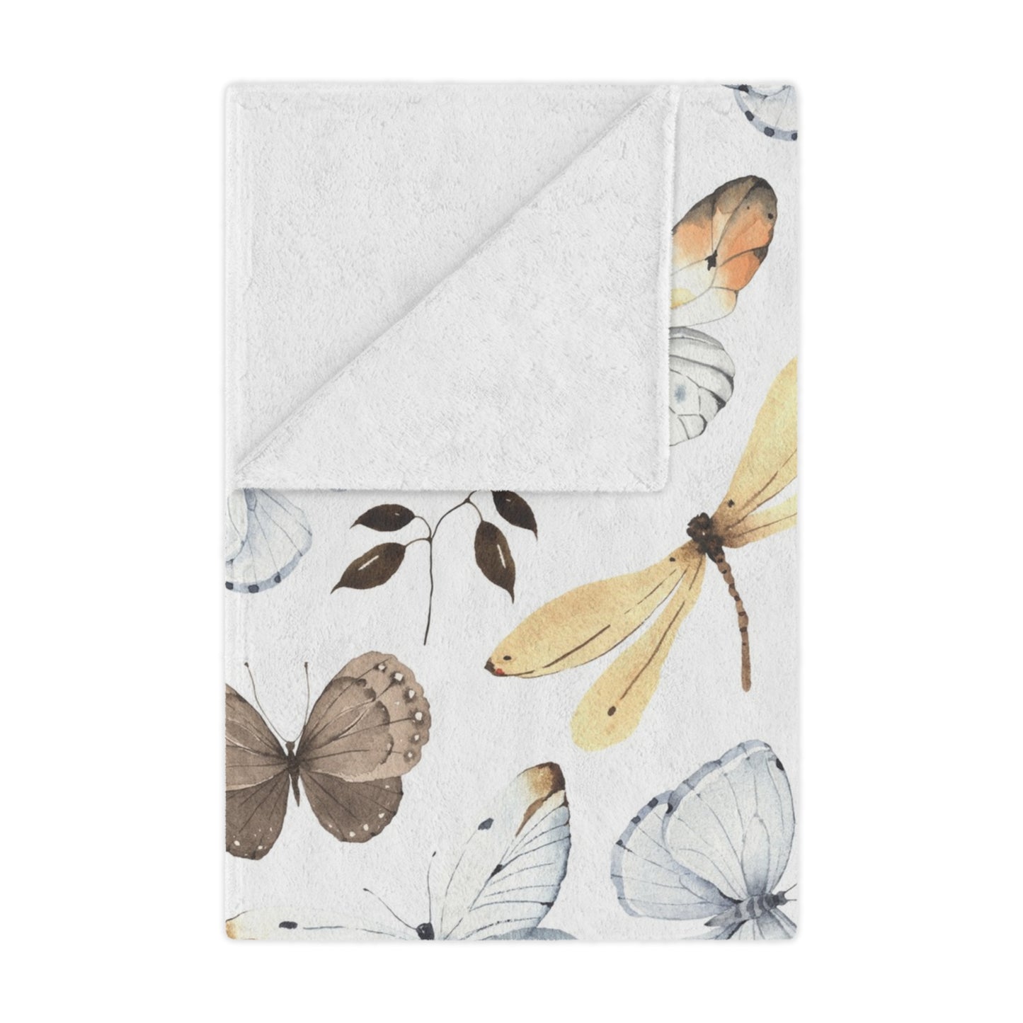 Butterfly Minky Blanket - Cozy Floral Throw, Ideal for Baby Shower, Nursery Decor, Gift for Kids, Soft Plush Blanket