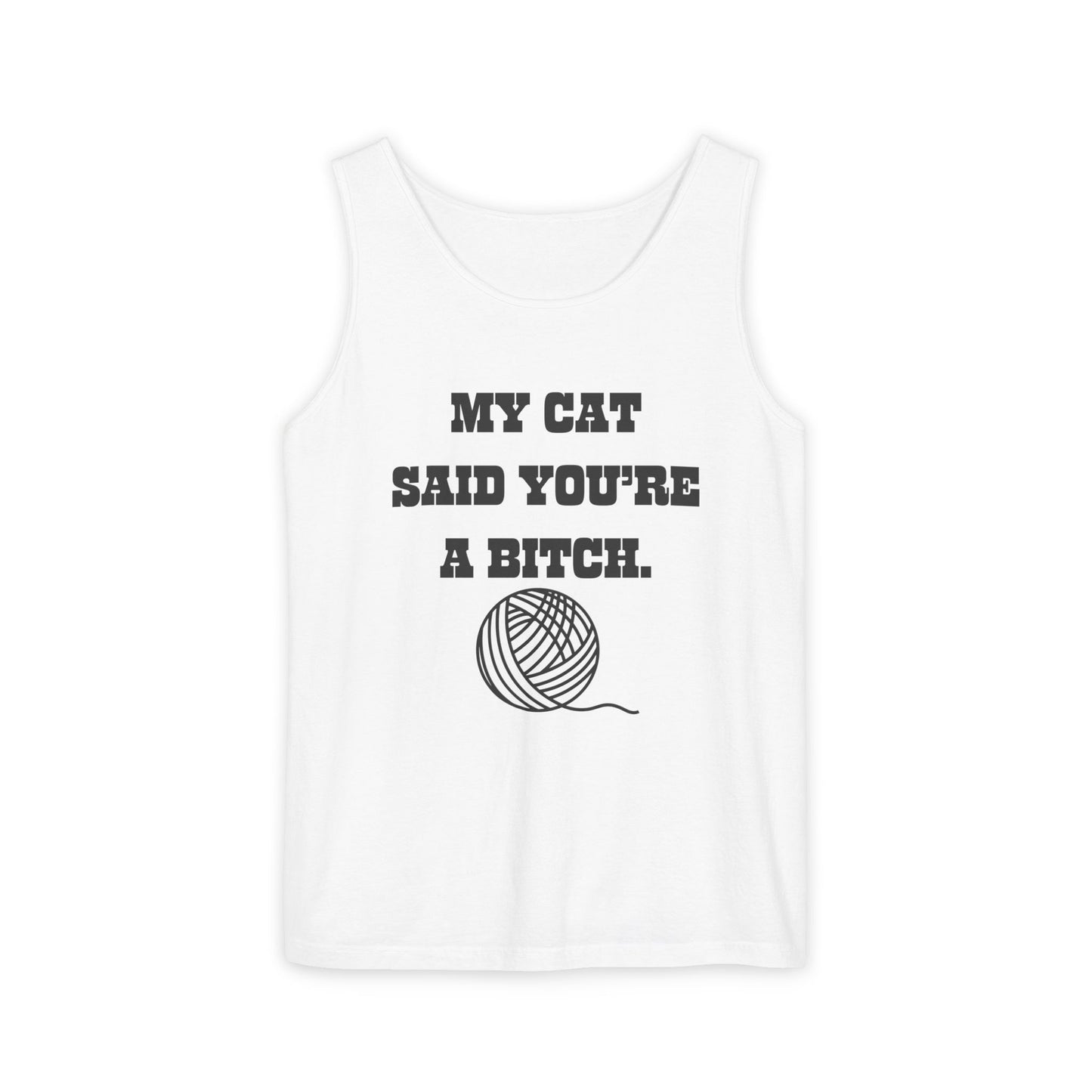 Funny Cat Lover Tank Top - Perfect Gift for Pet Owners, Humor Apparel, Birthday, Cat Mom, Casual Wear