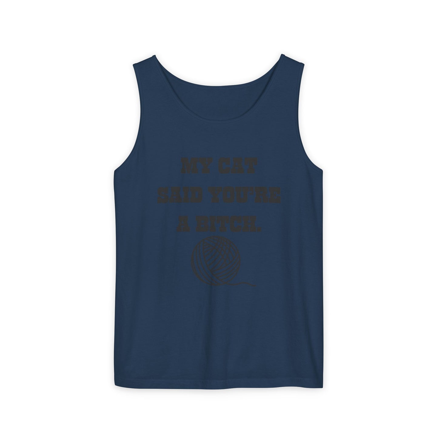 Funny Cat Lover Tank Top - Perfect Gift for Pet Owners, Humor Apparel, Birthday, Cat Mom, Casual Wear