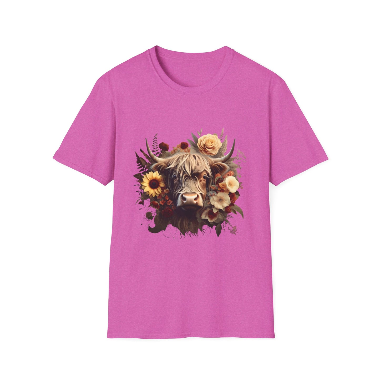 Floral Cow T-Shirt