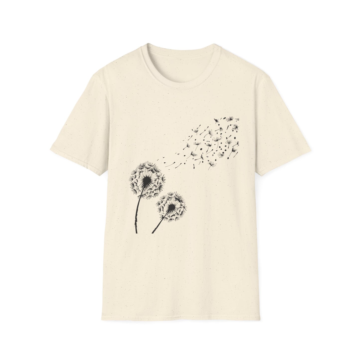 Whimsical Dandelion T-Shirt | Softstyle Unisex Tee for Nature Lovers, Eco-Friendly Gift, Casual Wear, Spring Fashion, Inspirational Quote
