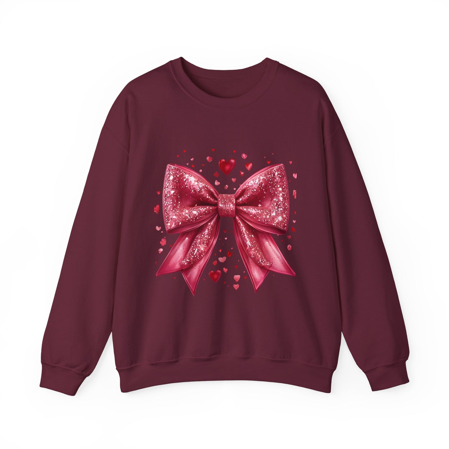 Glittery Bow Sweatshirt