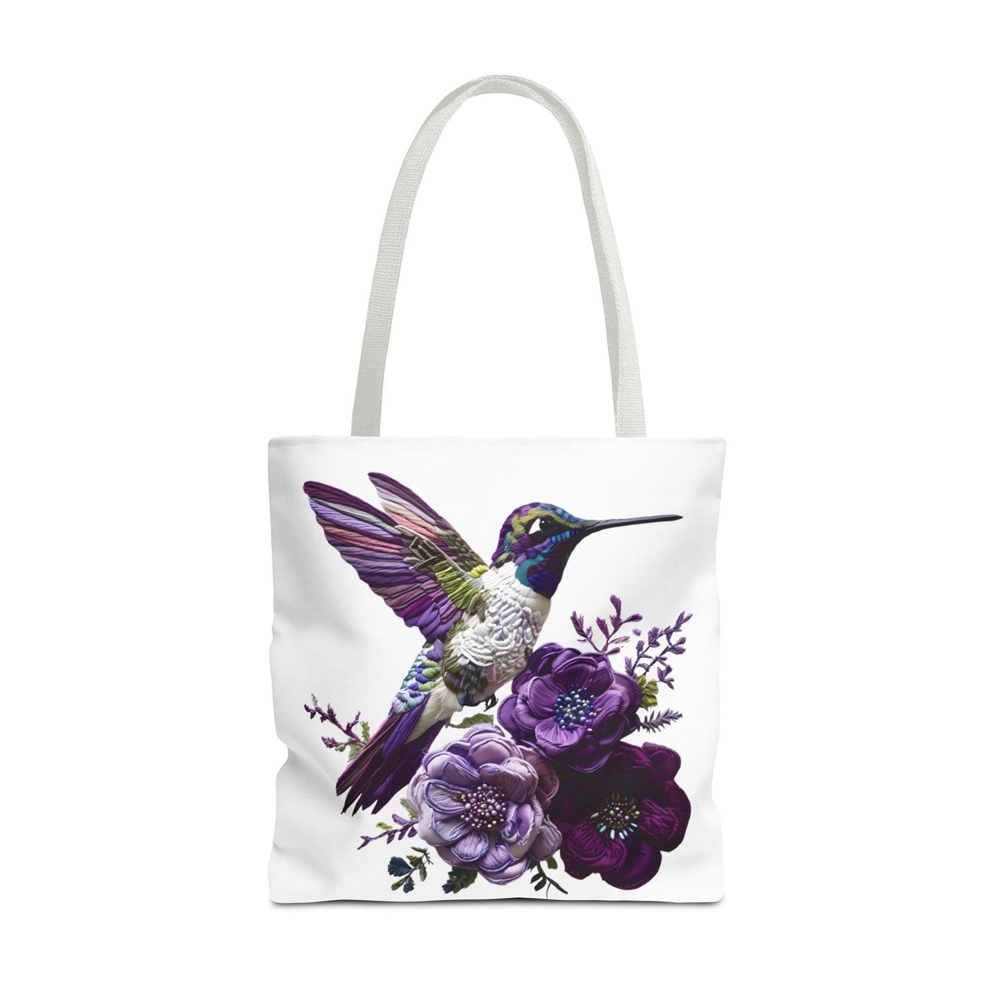 Hummingbird Floral Tote Bag