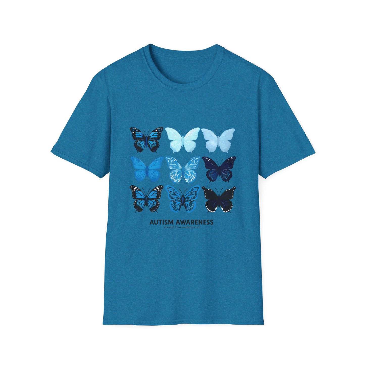 Blue Butterflies Autism Awareness T-Shirt