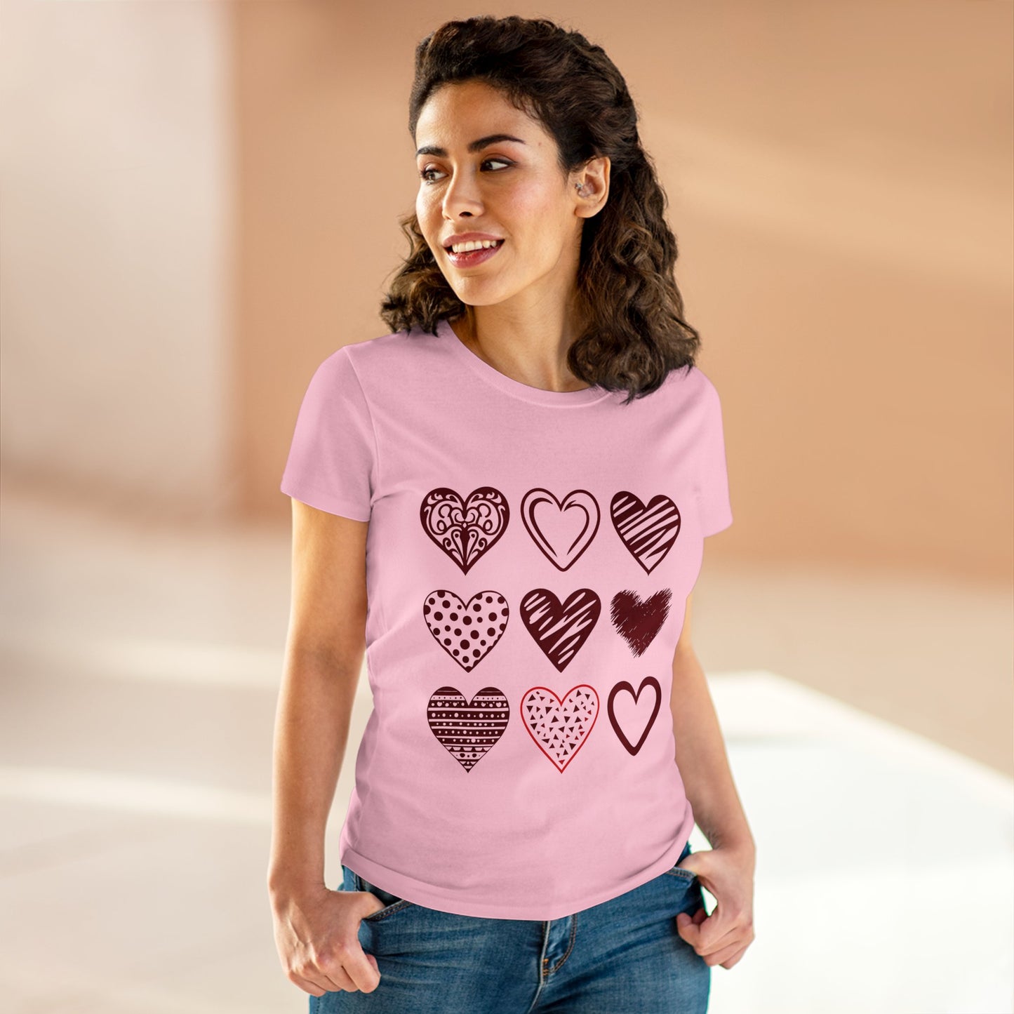 Multiple Hearts Cotton Tee