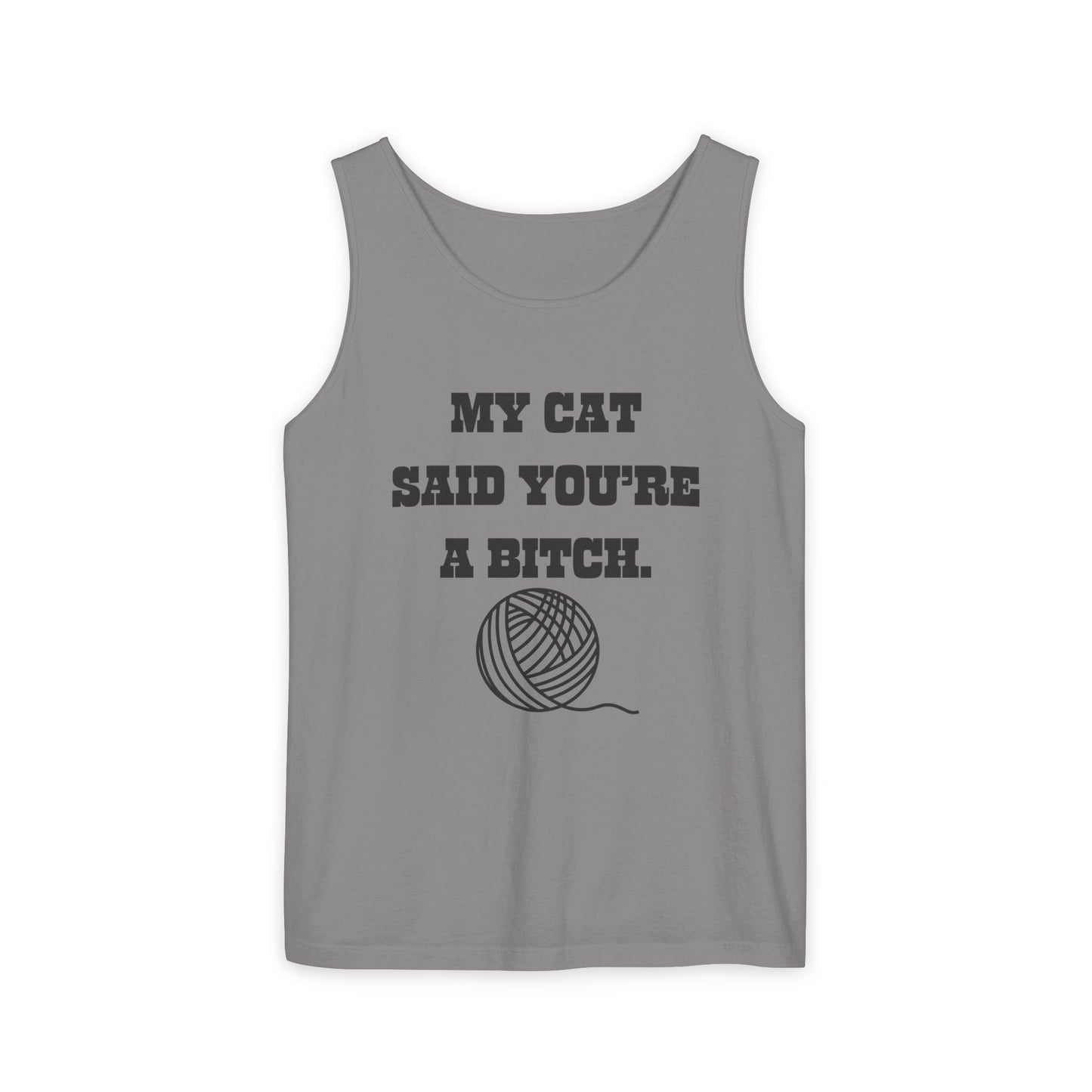 Funny Cat Lover Tank Top - Perfect Gift for Pet Owners, Humor Apparel, Birthday, Cat Mom, Casual Wear