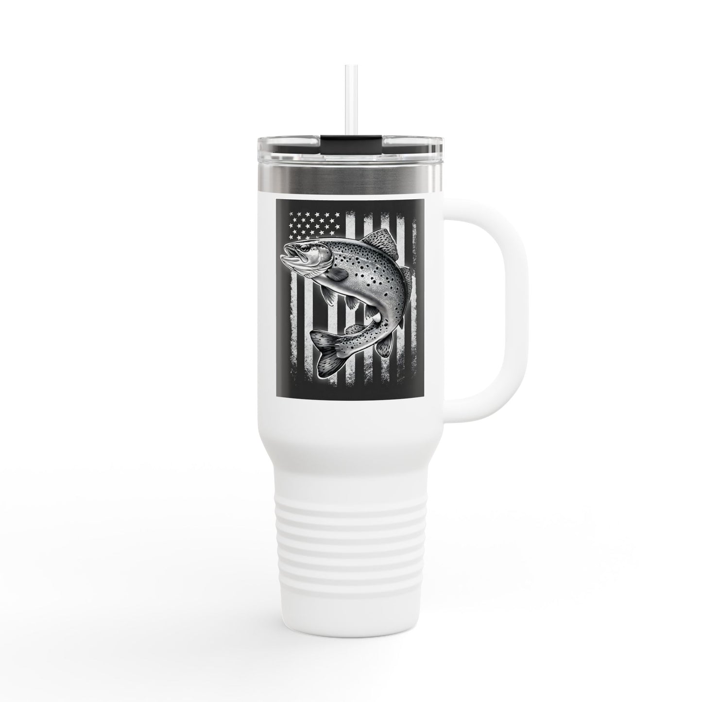 Fishing Flag Insulated Travel Mug
