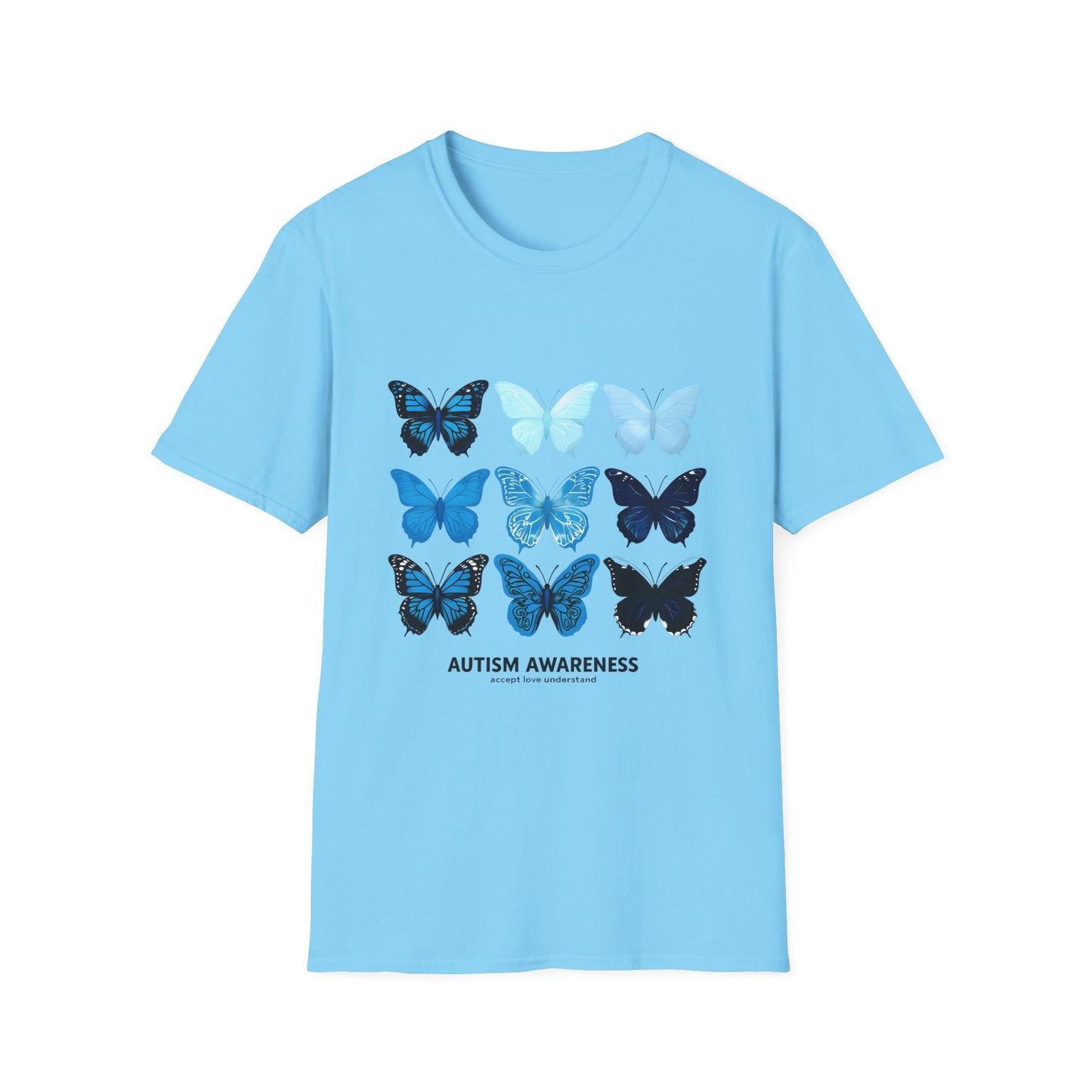 Blue Butterflies Autism Awareness T-Shirt