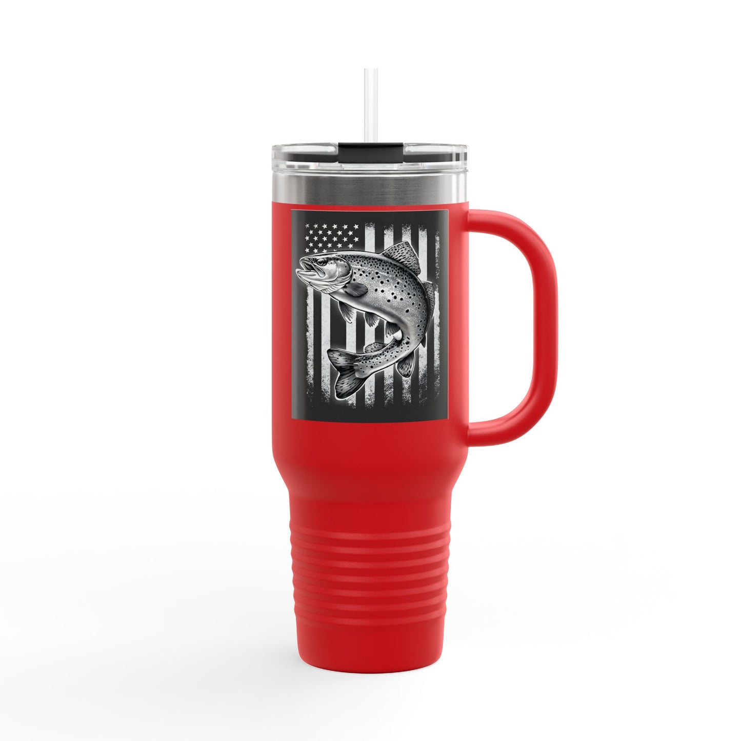 Fishing Flag Insulated Travel Mug