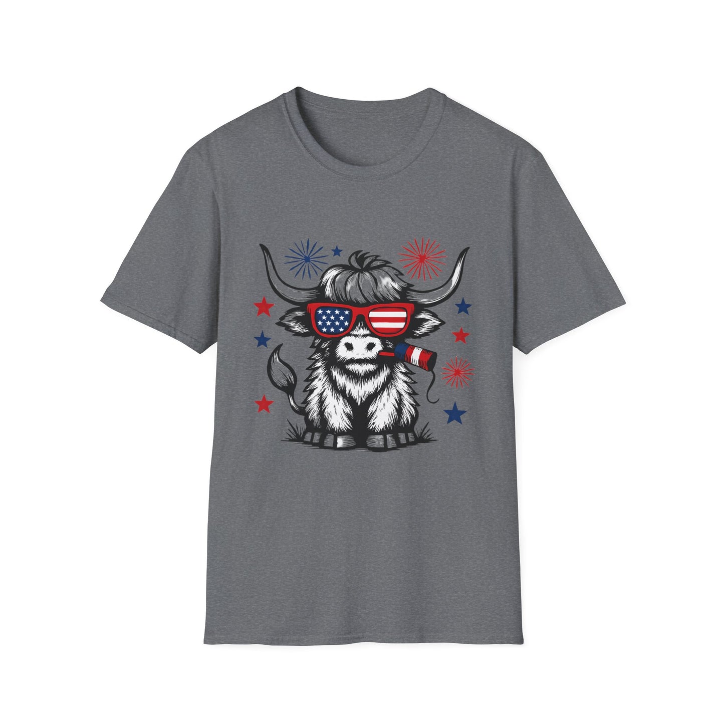Highland Cow 4th of July Tee - Unisex T-Shirt