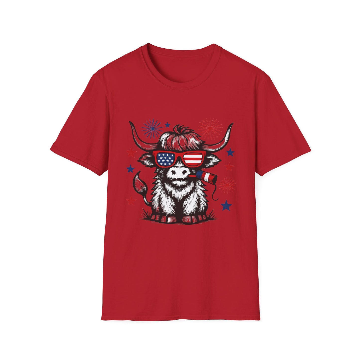Highland Cow 4th of July Tee - Unisex T-Shirt