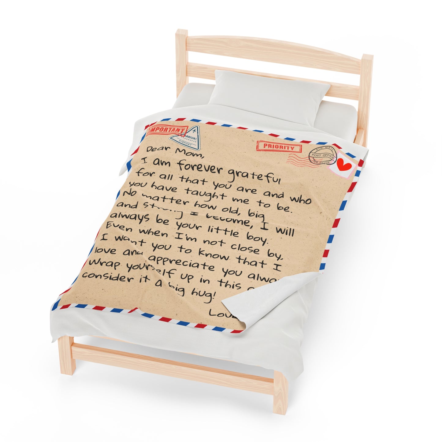 Plush Blanket - Dear Mom from Son Design