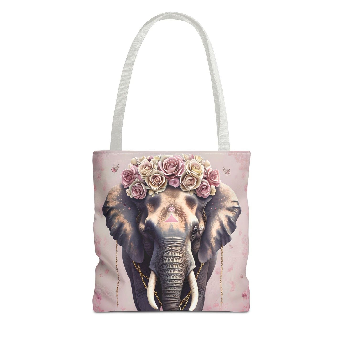 Floral Elephant Tote Bag