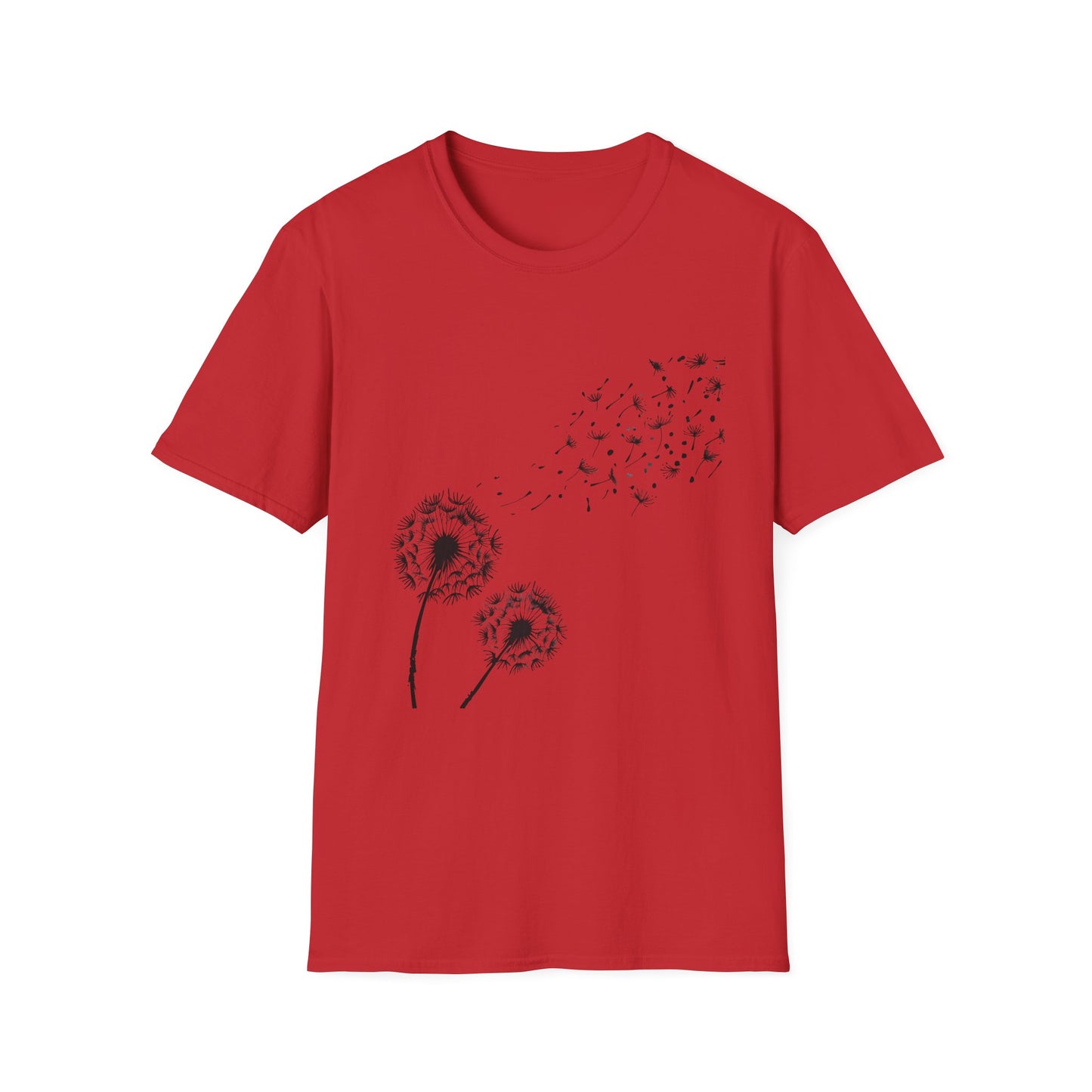 Whimsical Dandelion T-Shirt | Softstyle Unisex Tee for Nature Lovers, Eco-Friendly Gift, Casual Wear, Spring Fashion, Inspirational Quote