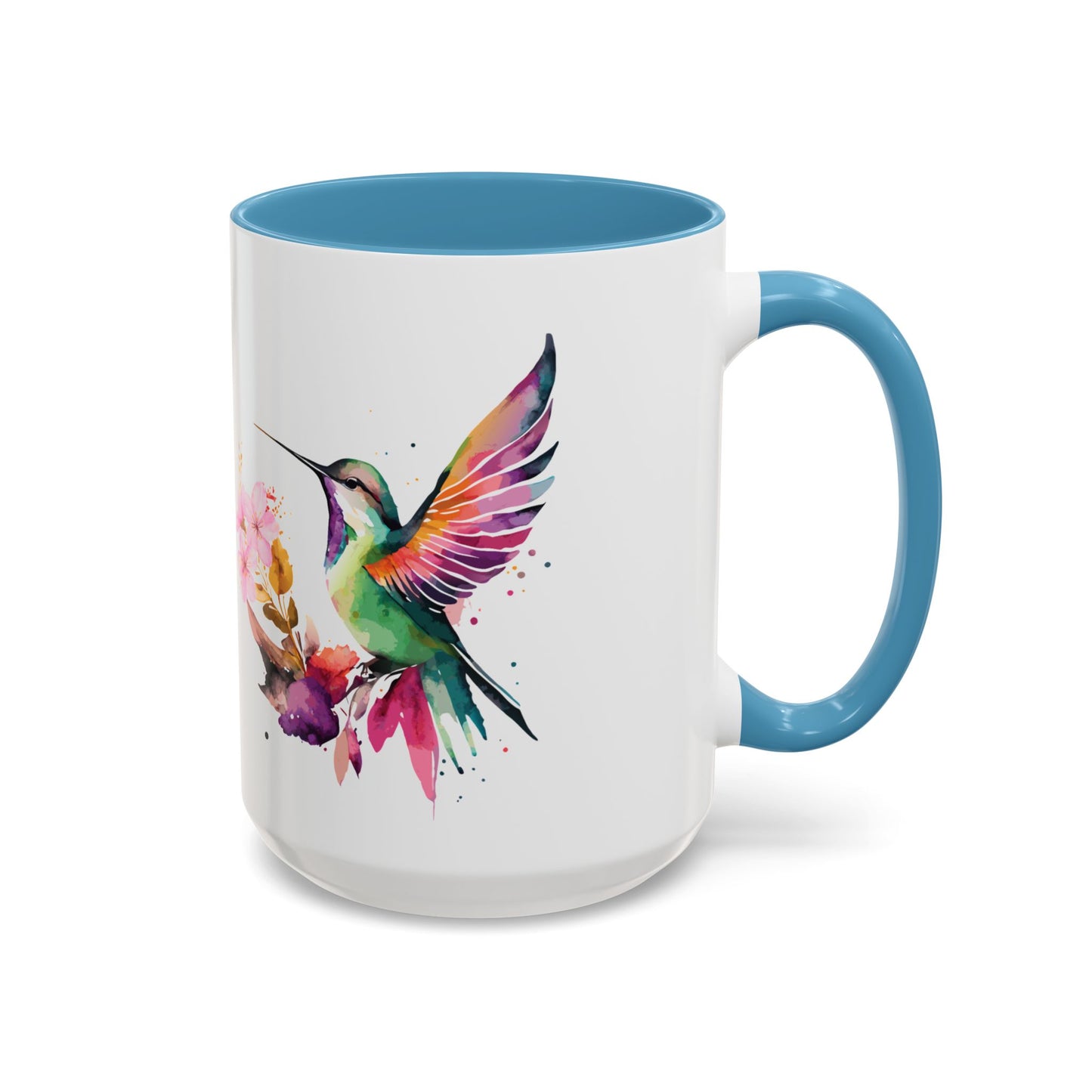 Coffee Mug - Waterflower Hummingbird Design
