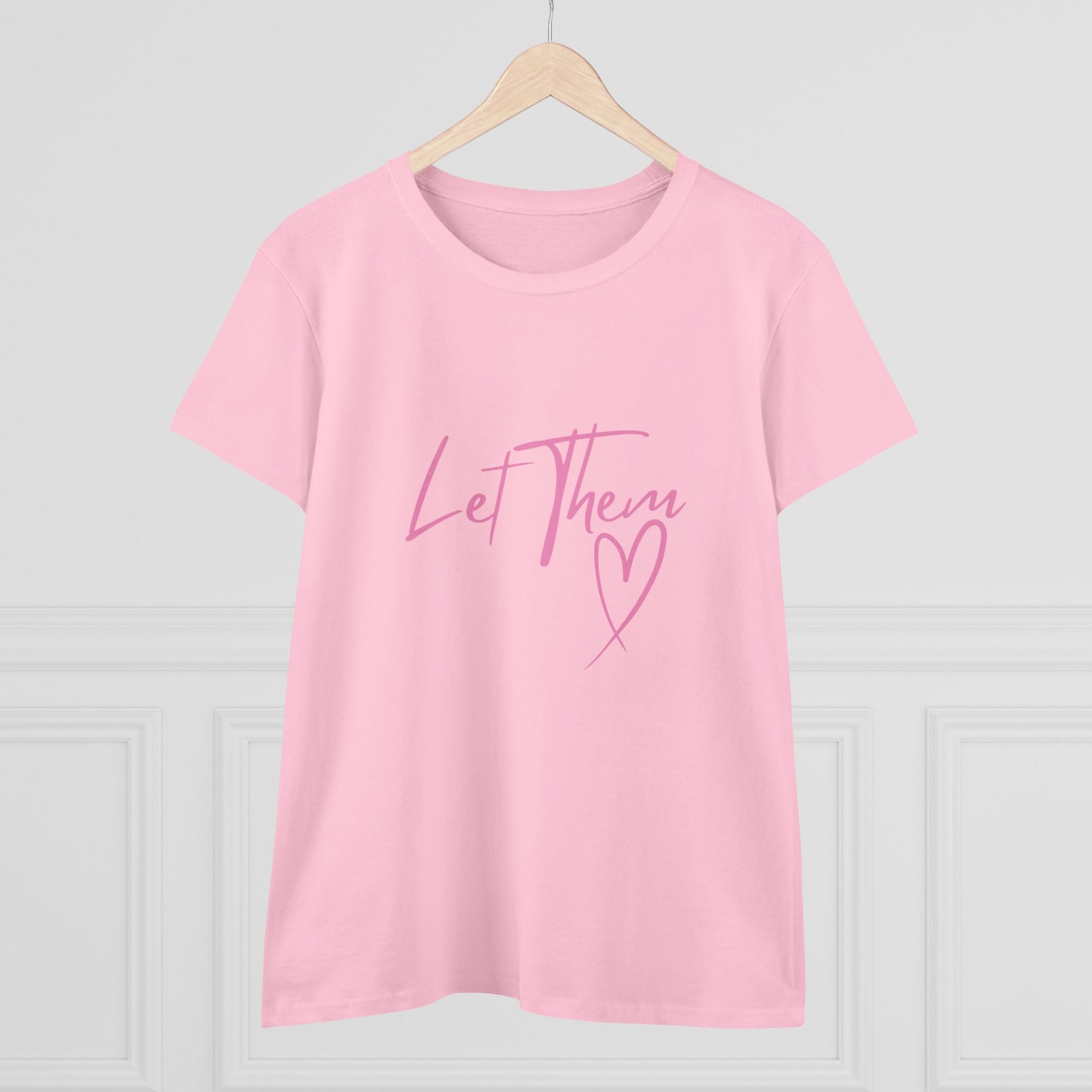 Empowering Women's Cotton Tee - "Let Them" Inspirational Message Top