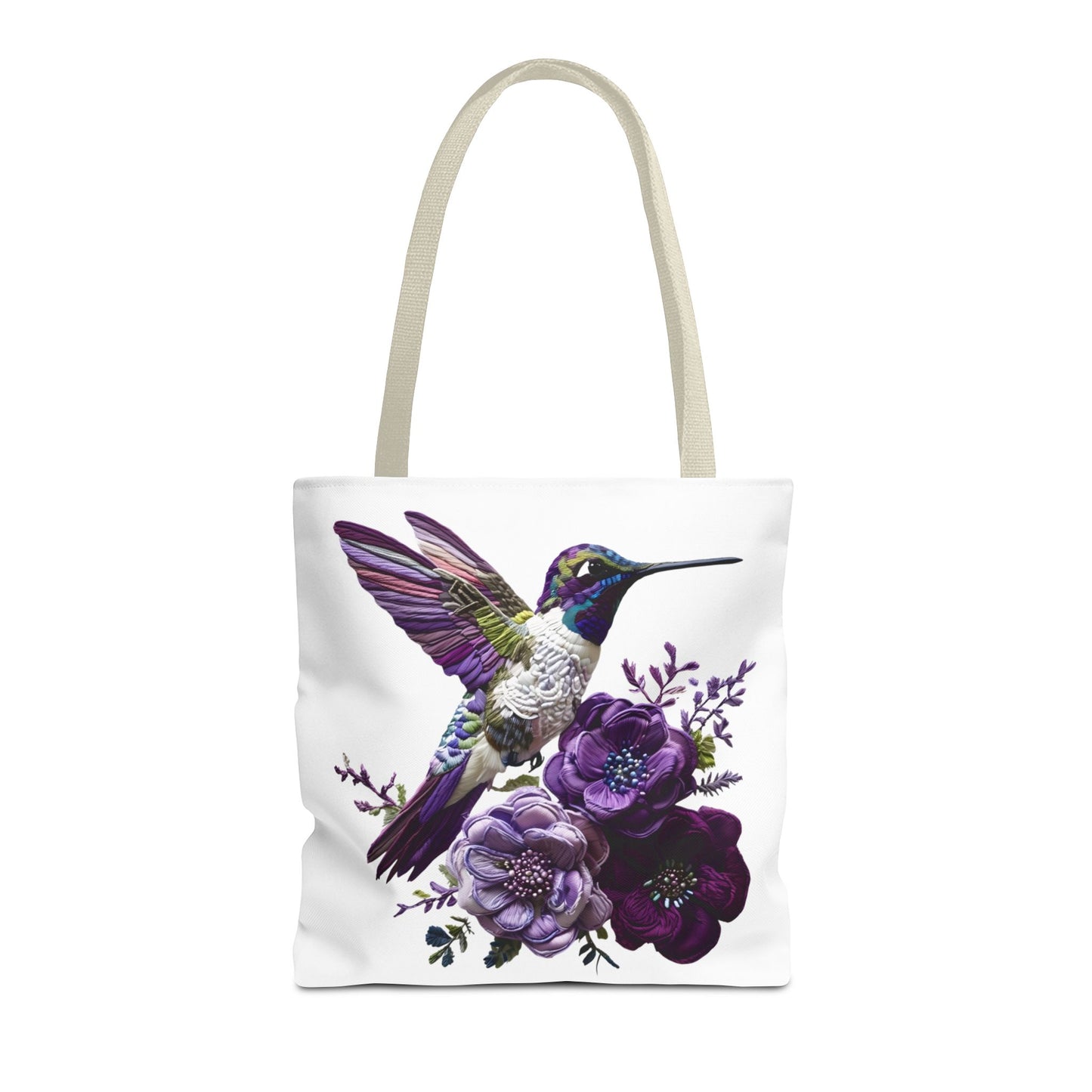 Hummingbird Floral Tote Bag