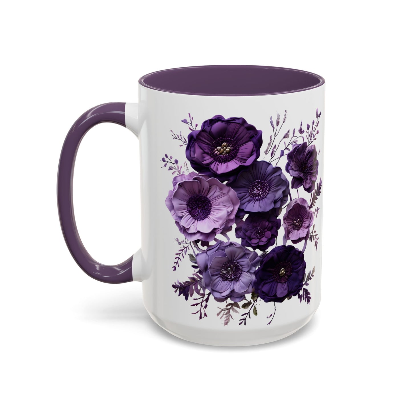 Floral Accent Mug