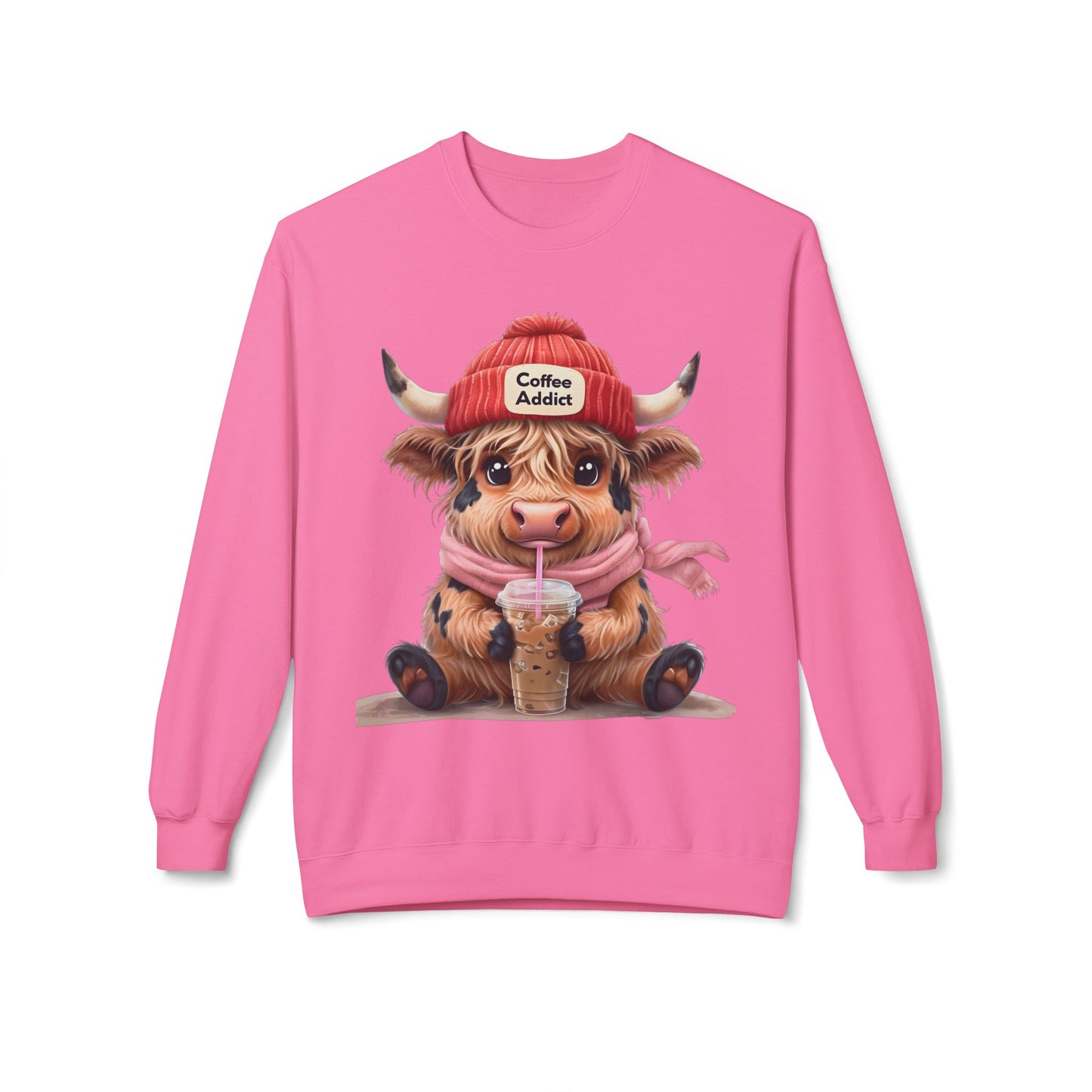 Highland Cow-Coffee Addict Sweatshirt