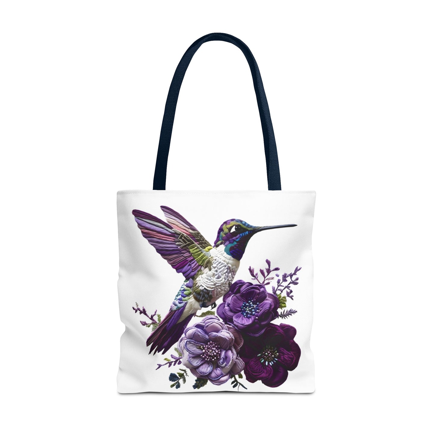 Hummingbird Floral Tote Bag