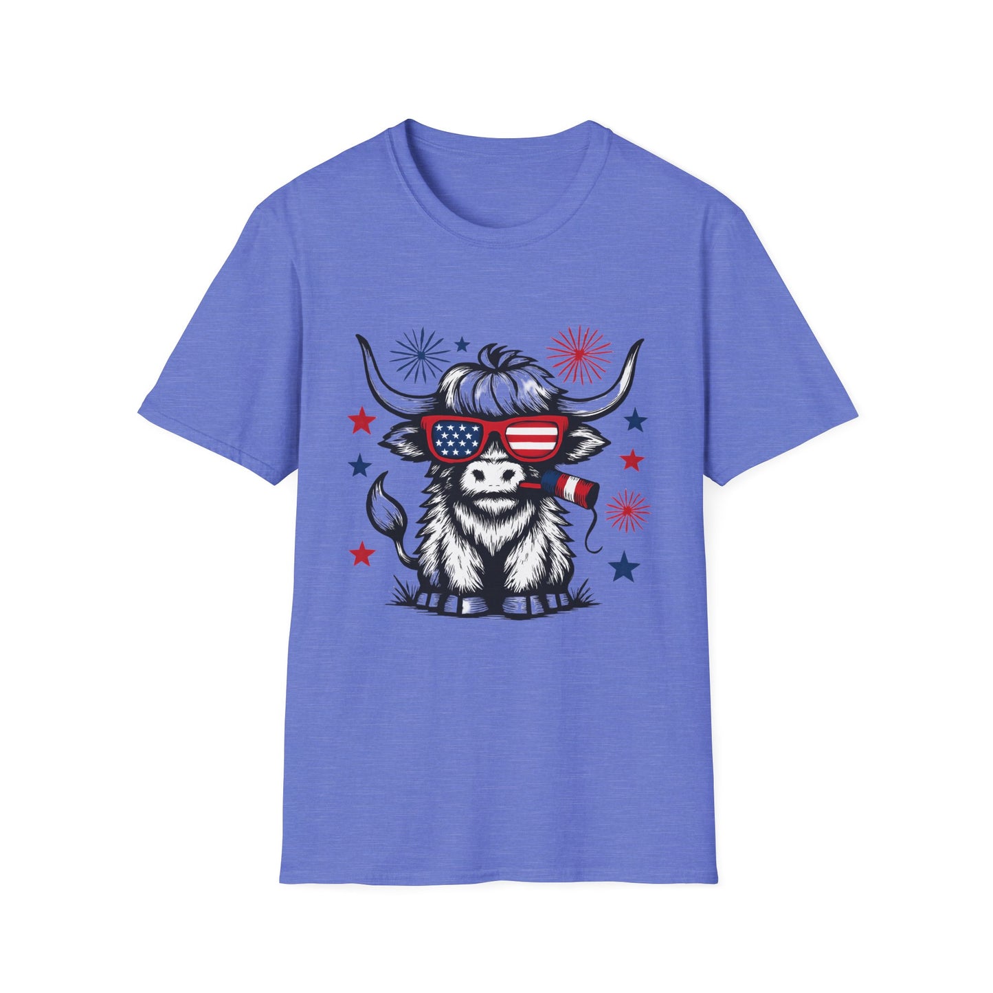 Highland Cow 4th of July Tee - Unisex T-Shirt