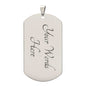 To My Son Follow your Heart Dog Tag Necklace from Dad