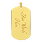 To My Son Follow your Heart Dog Tag Necklace from Dad