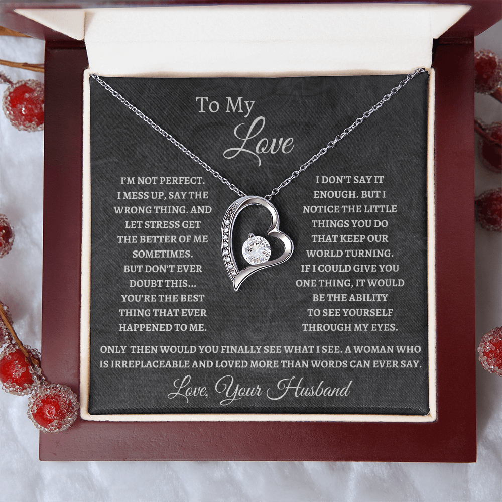 To My Love, Forever Love Necklace For Wife